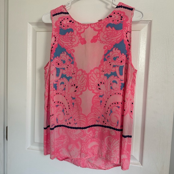 Lilly Pulitzer 100% silk tank top - Picture 2 of 2